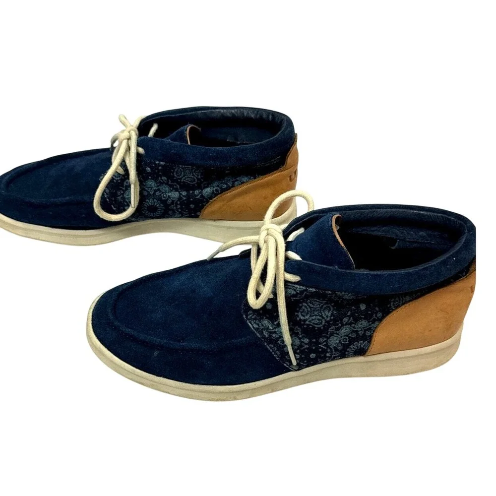 UGG AUSTRALIA Mens 9.5 Hulman Bandana Suede Ankle Sneaker‎ Chukka Shoes